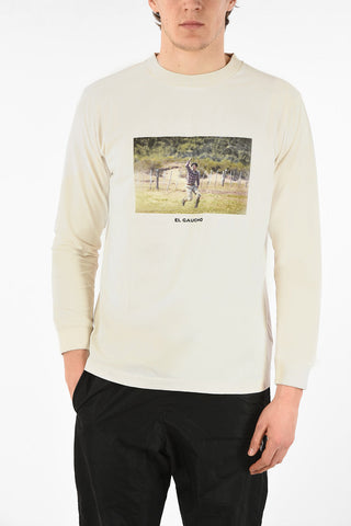 Cotton Long Sleeve LAZO T-Shirt with Print