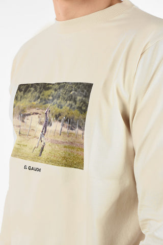 Cotton Long Sleeve LAZO T-Shirt with Print