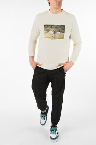 Cotton Long Sleeve LAZO T-Shirt with Print