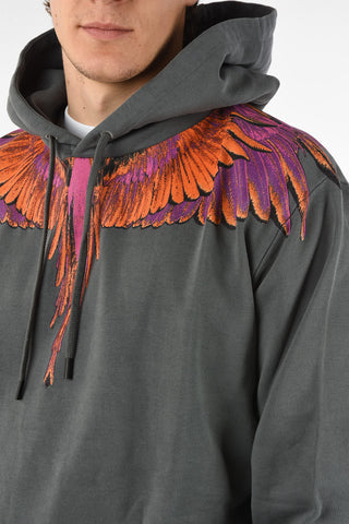Cotton Printed RED WINGS Hoodie
