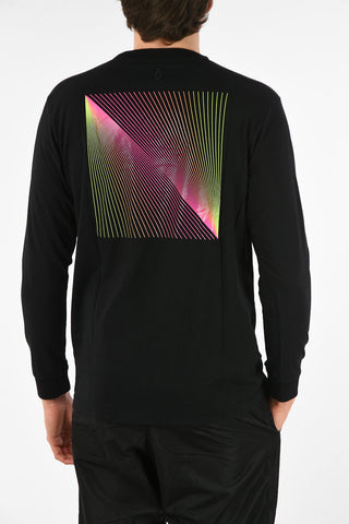 Printed Long Sleeves OPTICAL FLUO T-Shirt