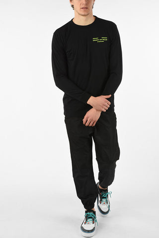 Printed Long Sleeves OPTICAL FLUO T-Shirt