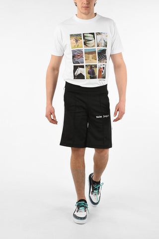 ELastic Waist TRACK SHORTS with Contrasting Side Bands