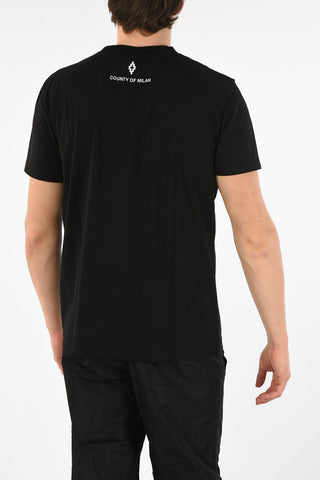 T-Shirt COM in Cotone con Stampa