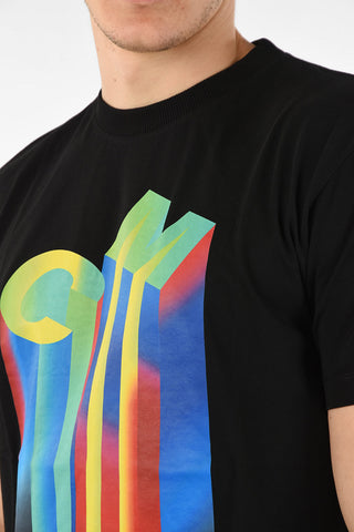 T-Shirt COM in Cotone con Stampa