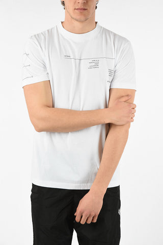 Cotton Printed ABSTRACT Crew-Neck T-Shirt