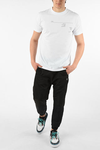 Cotton Printed ABSTRACT Crew-Neck T-Shirt