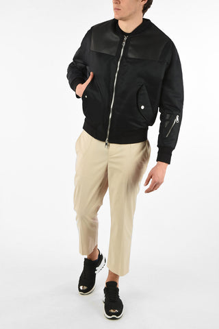 Eco Leather Loose Fit Jacket with Zip Closure