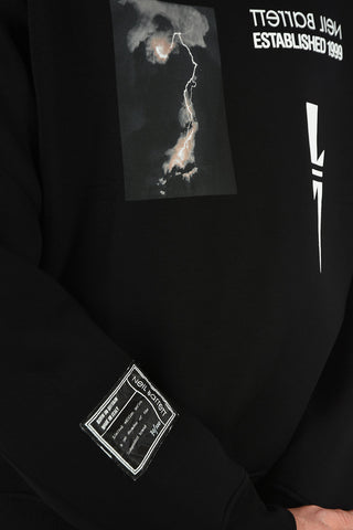 POP UP COLLECTION Printed THUNDERBOLT Crew-Neck Sweatshirt