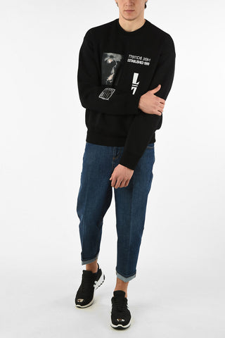 POP UP COLLECTION Printed THUNDERBOLT Crew-Neck Sweatshirt