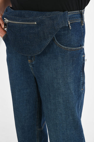 Low Rise Slim Fit Jeans with Removable Bum Bag