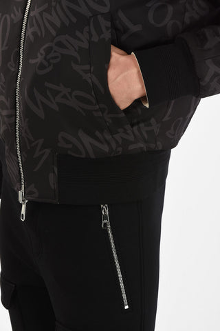 Loose Fit GRAFFITI Reversible Bomber