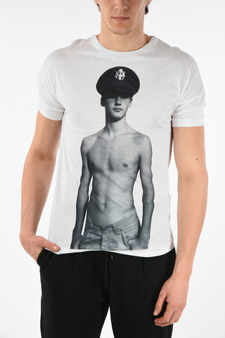 TIM HAMILTON Cotton Printed Crew-Neck T-Shirt