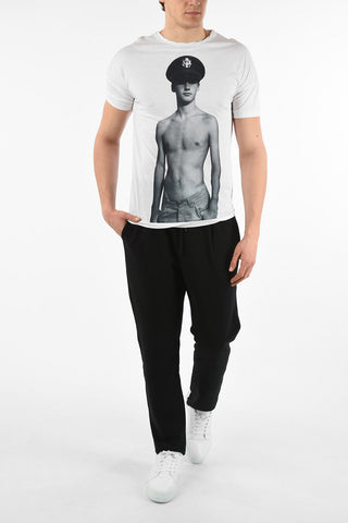 TIM HAMILTON Cotton Printed Crew-Neck T-Shirt