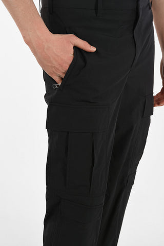 Slouch Fit Cargo Pants with Elastic Ankle Band