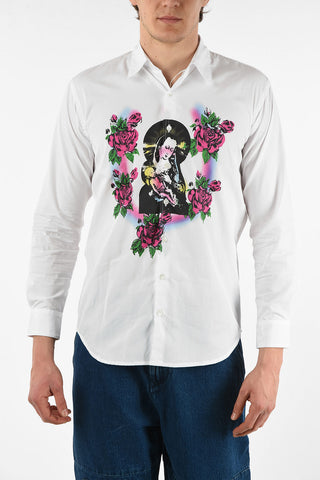 Printed Shirt with Classic Collar