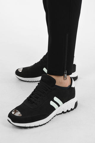 Drop Crotch ANEMONE Slim Fit Joggers with Ankle Zip