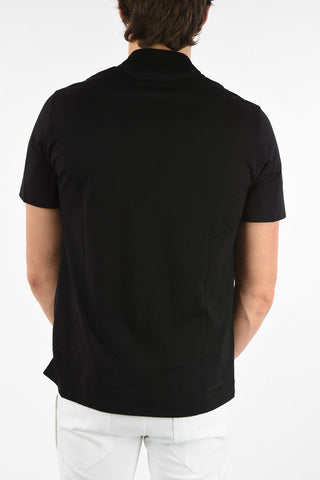 Polo MONOGRAM BADGE in Cotone Stretch con Ricamo 