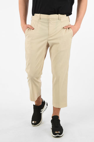 Slim Fit Pants with Hidden Closure
