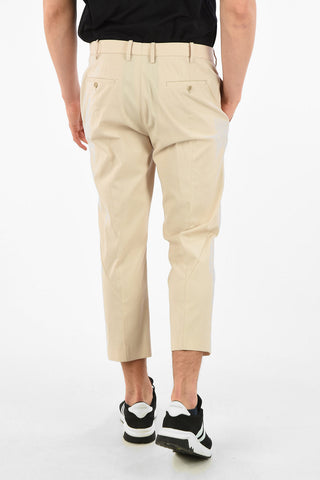 Slim Fit Pants with Hidden Closure