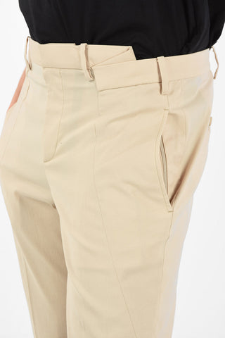 Slim Fit Pants with Hidden Closure
