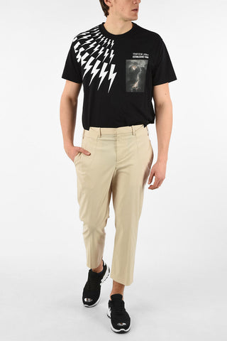 Slim Fit Pants with Hidden Closure