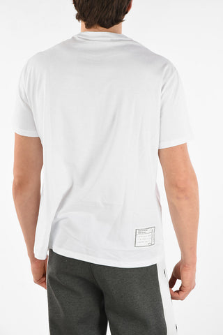 POP UP COLLECTION T-Shirt Girocollo THUNDERBOLT HALF FAIRISLE in Cotone