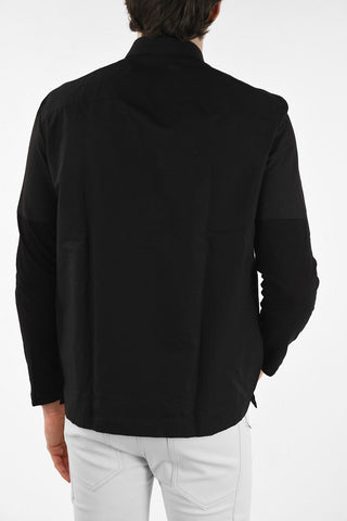 Camicia MONOGRAM BADGE in Cotone e Lino con Tasca a Toppa e Dettaglio Ricamato