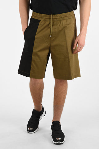 Stretch Cotton Oversized WORKWEAR Shorts with Drawstring Closure