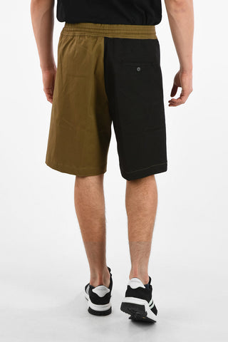 Stretch Cotton Oversized WORKWEAR Shorts with Drawstring Closure