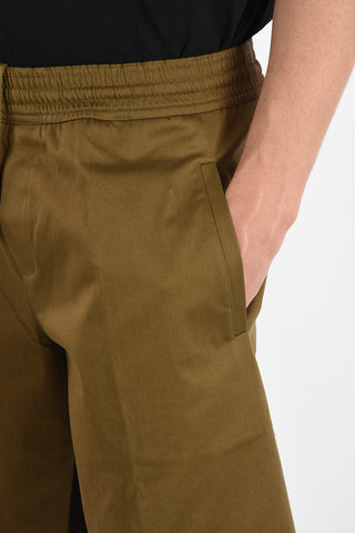 Stretch Cotton Oversized WORKWEAR Shorts with Drawstring Closure