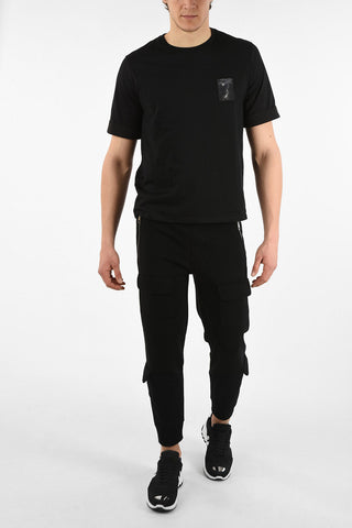 POP UP COLLECTION T-Shirt Girocollo THUNDERBOLT PATCH in Cotone Stretch