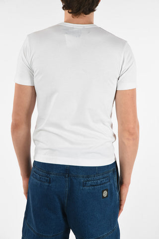 HOMME PLUS Cotton Printed Crew-Neck T-Shirt