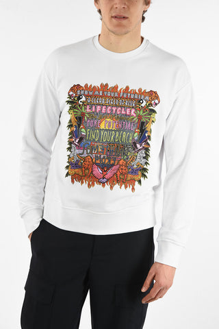 Printed Cotton FIND YOUR BEACH Sweatshirt