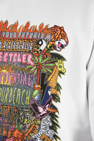 Printed Cotton FIND YOUR BEACH Sweatshirt