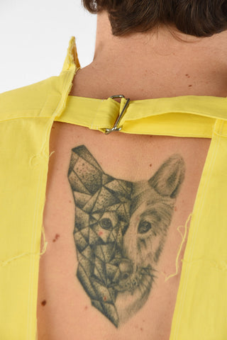 HOMME PLUS Open Back Shirt