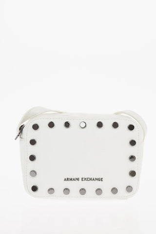 ARMANI EXCHANGE Ecoleather Mini Crossbody Bag with Studs