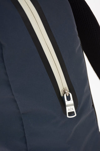 ARMANI EXCHANGE Fabric Backpack with Zip Closure