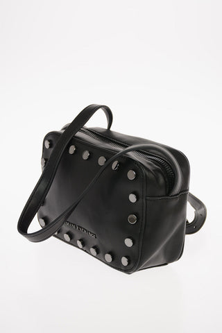 ARMANI EXCHANGE Ecoleather Mini Crossbody Bag with Studs