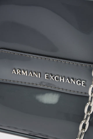 ARMANI EXCHANGE Mini Borsa a Spalla in Ecopelle con Catena