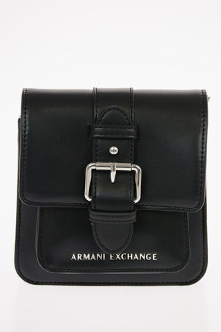 ARMANI EXCHANGE Ecoleather Mini Crossbody Bag with Removable Shoulder