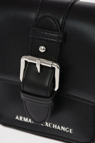 ARMANI EXCHANGE Ecoleather Mini Crossbody Bag with Removable Shoulder