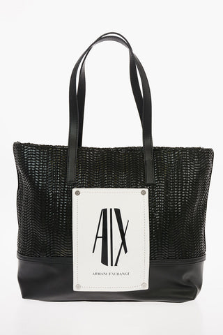 ARMANI EXCHANGE Ecoleather Shopper Bag with Logo