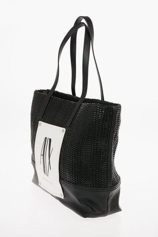 ARMANI EXCHANGE Ecoleather Shopper Bag with Logo