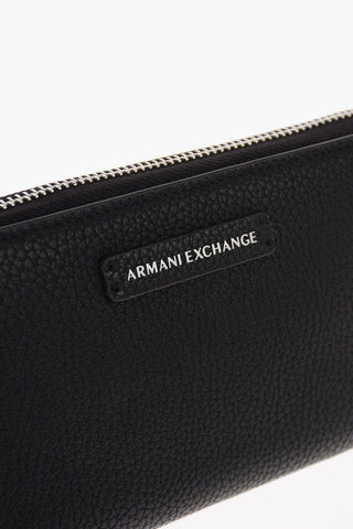 ARMANI EXCHANGE Ecoleather Wallet with Zip Closure