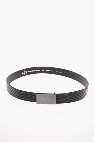 ARMANI EXCHANGE 30mm Leather Belt