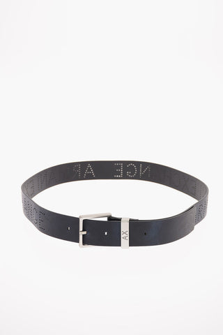ARMANI EXCHANGE 30mm Leather Belt