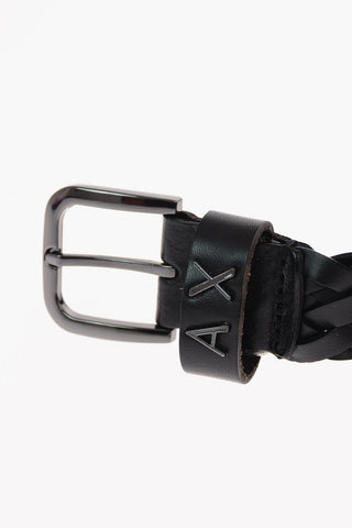 ARMANI EXCHANGE 30mm Braided Leather Belt