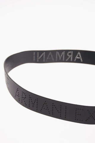 ARMANI EXCHANGE 30mm Leather Belt