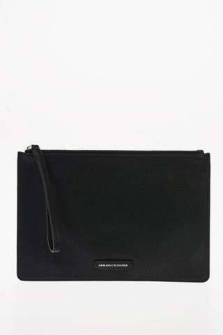 ARMANI EXCHANGE Ecoleather Wristlet with Zip Closure